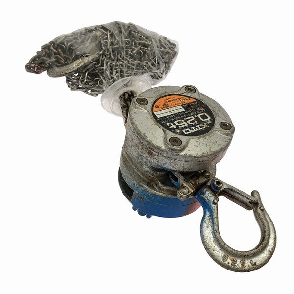☆中古品2個セット KITO キトー 手動チェーンブロック CX003 荷重250kg/0.25ton 揚程2.5m 手動式 チェンブロック 吊り具135269 - 8