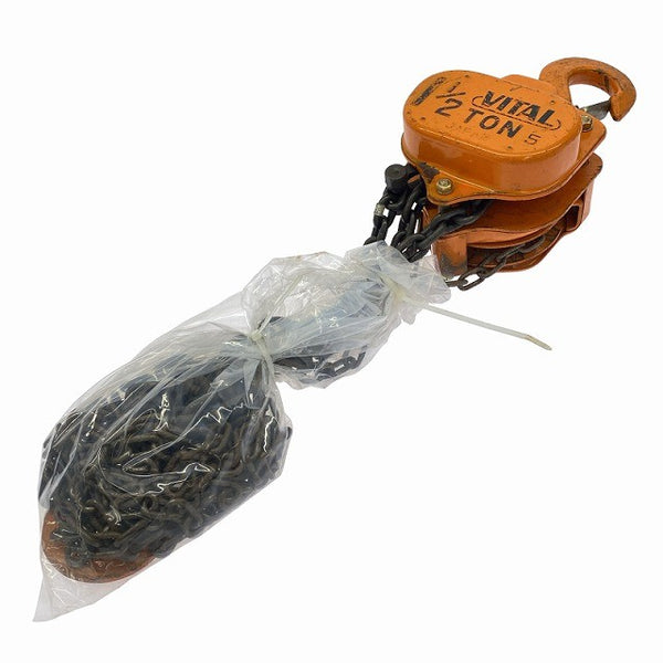 ☆中古品☆VITAL バイタル チェーンブロック VH5 荷重1 1/2ton 1.5ton 揚程2.5m 手動式 チェンブロック 荷揚げ機 吊り具129644 - 4
