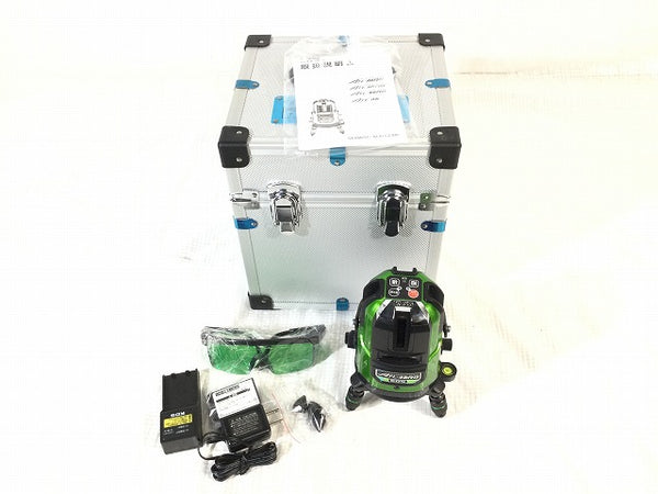 ☆未使用品☆ ムラテックKDS 高輝度グリーンレーザー墨出し器 ATL-96RG 本体+パーツ+バッテリ1個+充電器+電池+ケース 光学114839 - 3