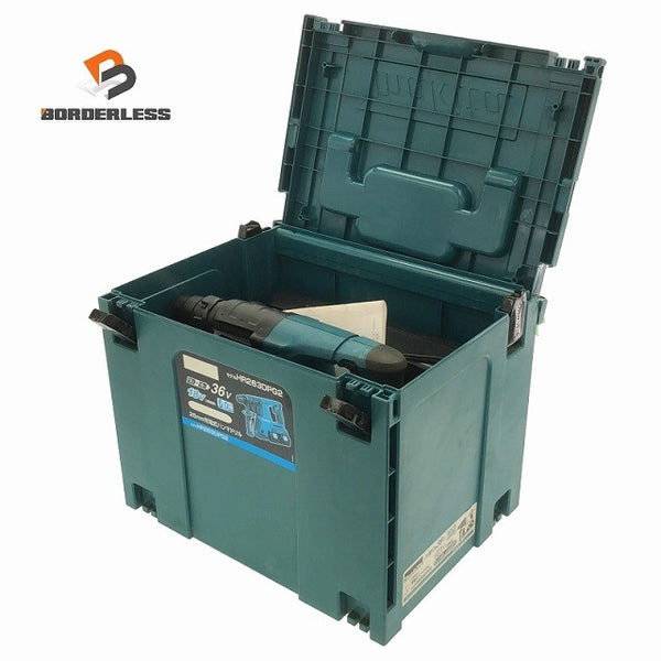 ☆中古品☆makita マキタ 18V×2＝36V 26mm 充電式ハンマドリル HR263DPG2 バッテリ2個(18V6.0Ah) 充電器 ケース付118779 - 1
