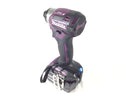 ☆極美品☆限定色 makita マキタ 18V 充電式インパクトドライバ TD173DGXAP パープル バッテリー2個(6.0Ah)充電器 ほぼ未使用品121768 - 5