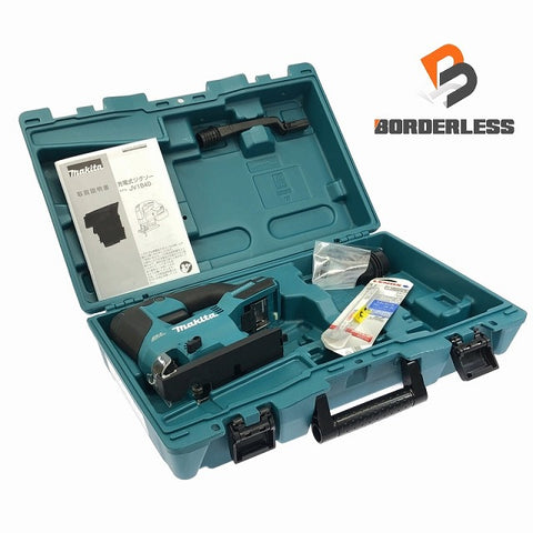☆中古美品☆ makita マキタ 18V 充電式ジグソー JV184DZK 青/ブルー 本体+パーツ+替刃+ケース - 0