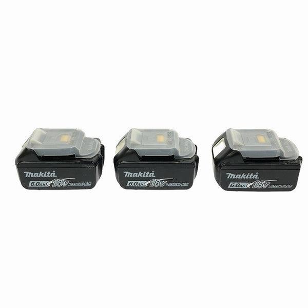 ☆未使用品箱なし3個セット☆makita マキタ 18V 6.0Ah 純正リチウムイオンバッテリー BL1860B リチウムイオン電池 蓄電池 充電池138056 - 8