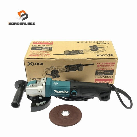 ☆極美品☆makita マキタ 100V 125mmディスクグラインダー GA5061  電動工具 切断 研磨 ディスクサンダー124269