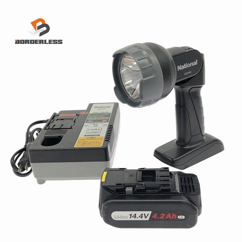 ☆中古品☆ Panasonic パナソニック 14.4A 工事用ライト EZ3740 バッテリー1個(14.4V4.2Ah)付き 充電器付き135041