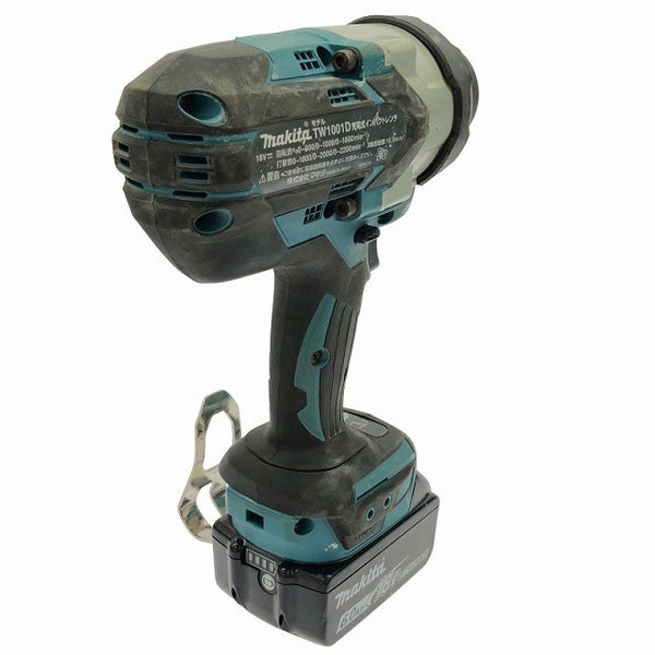 ☆美品☆makita マキタ 18V 充電式インパクトレンチ TW1001DRGX バッテリー2個(18V 6.0Ah) 充電器付き 電動工具132665 - 6