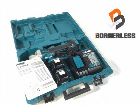 ☆未使用品☆makita マキタ 18V 100mm 充電式ディスクグラインダ GA412DRGX バッテリー2個(18V 6.0Ah) 充電器 ケース付126110 - 0