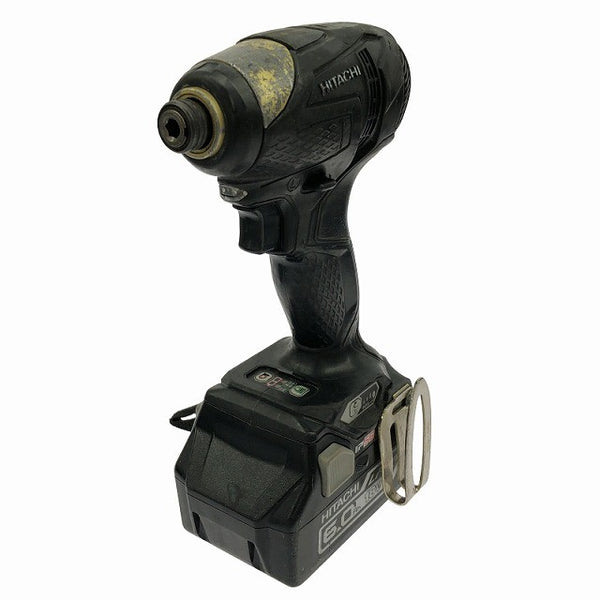 ☆中古品☆HITACHI 日立工機 コードレスインパクトドライバ WH18DDL バッテリー2個(18V6.0Ah) 充電器 ケース付き132576 - 5