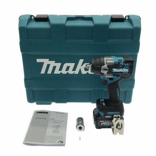 ☆美品☆makita マキタ 40Vmax 充電式インパクトレンチ TW007G バッテリ1個(2.5Ah) ケース付 コードレス バッテリー式 - 3