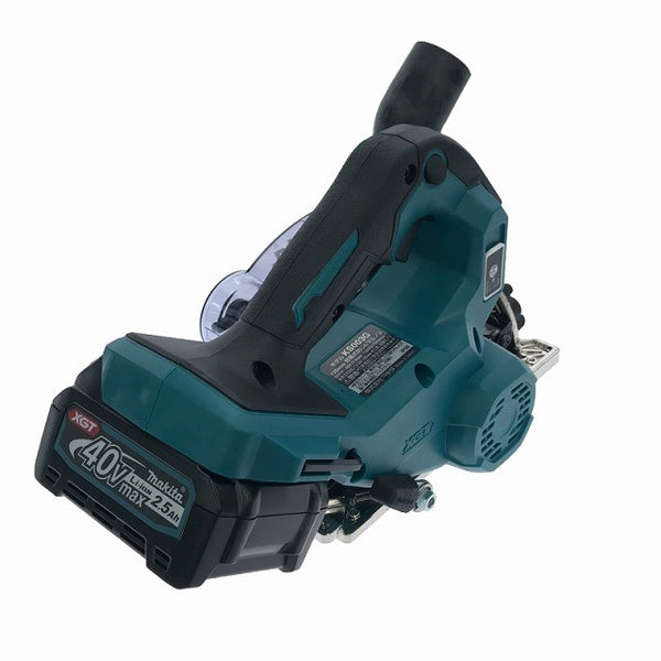 ☆未使用品☆makita マキタ 40Vmax 125mm充電式防じんマルノコ KS003GRDX 青/ブルー バッテリー2個(2.5Ah) 逆勝手仕様134041 - 7