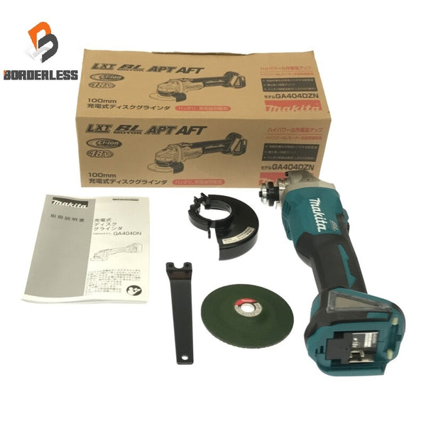 ☆未使用品☆makita マキタ 18V 100m 充電式ディスクグラインダー GA404DZN 本体+パーツ コードレス 研磨機 研削125455 - 1