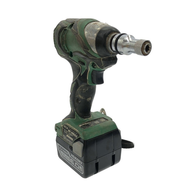 ☆中古品☆HITACHI 日立工機 14.4V コードレスインパクトレンチ WR14DBAL2 バッテリ2個(14.4V6.0Ah) 充電器付 充電式118259 - 3