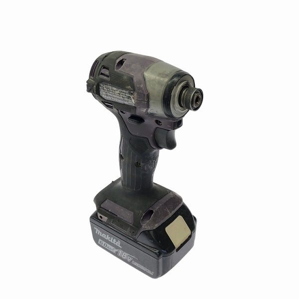 ☆中古品☆makita マキタ 18V 充電式インパクトドライバー TD173D 紫/パープル バッテリ2個(18V6.0Ah) ケース付 - 5