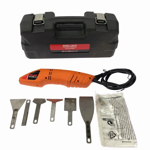 ☆中古品☆RELIEF リリーフ 100V 電動スクレーパー RSQ-210 チゼル＋ケース付 コード式 電動チゼル 電動工具 イチネンミツトモ136468 - 3