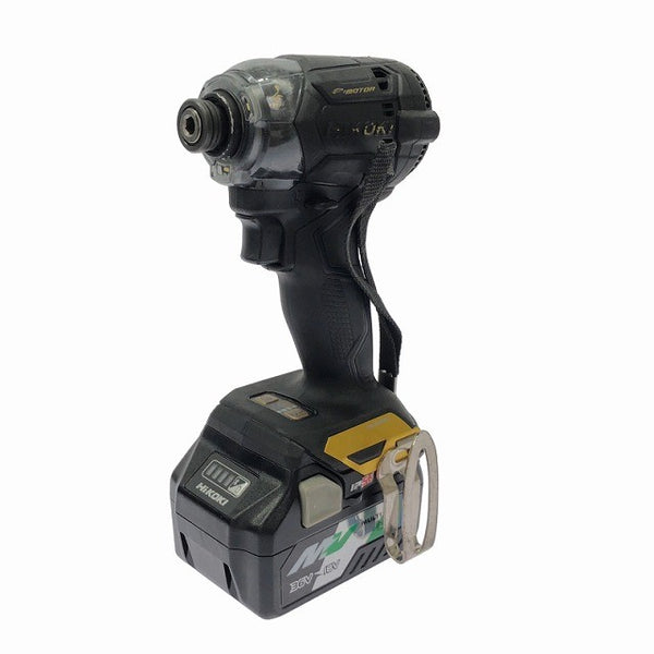 ☆中古品☆HIKOKI ハイコーキ 36V コードレスインパクトドライバ WH36DC 限定色(黒+金) バッテリ2個 充電器付 締付け 電動工具134227 - 4