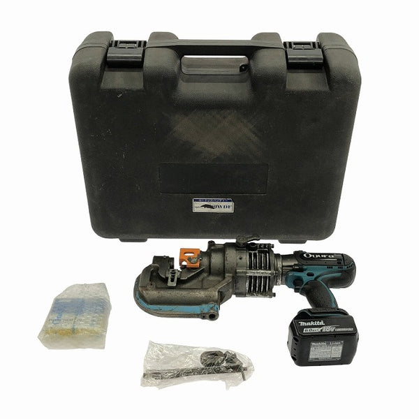 ☆中古品☆ OGURA オグラ 18V コードレス油圧式パンチャー N209WDS 青/ブルー バッテリー1個(6.0Ah)+パーツ+ケース 切断 鉄工 - 3