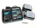 ☆未使用品☆makita マキタ 40Vmax 充電式インパクトドライバー TD002GRDXB 黒/ブラック バッテリ2個(2.5Ah) 充電器 ケース135561 - 10