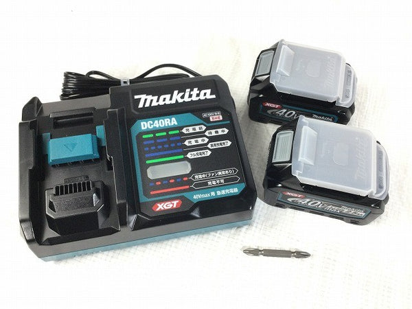 ☆未使用品☆makita マキタ 40Vmax 充電式インパクトドライバー TD002GRDXB 黒/ブラック バッテリ2個(2.5Ah) 充電器 ケース135561 - 10