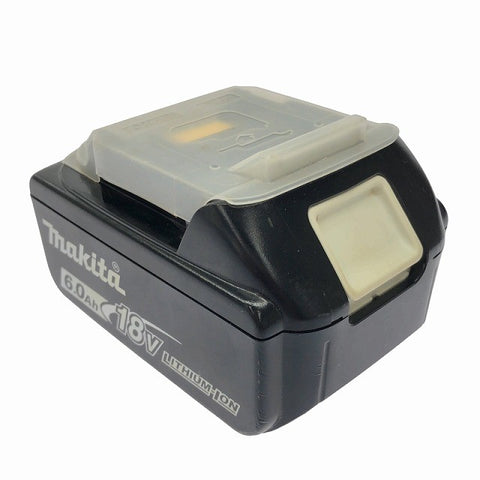 ☆中古美品☆ makita マキタ 18V 6.0Ah 純正リチウムイオンバッテリー BL1860B 急速 残量表示 LITHIUM-ION 雪/飛行機マーク 116595 - 0