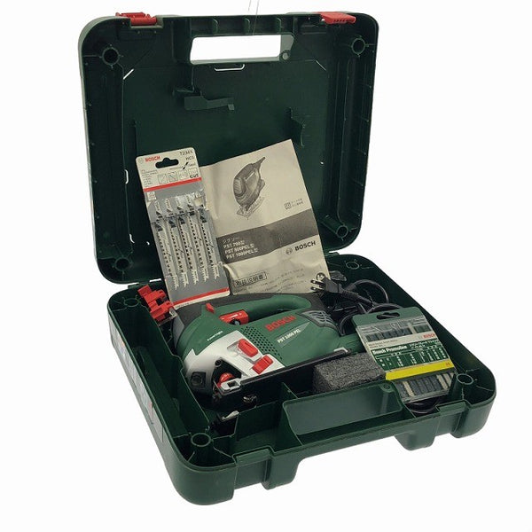 ☆比較的綺麗☆BOSCH ボッシュ 100V ジグソー PST1000PEL ケース付 コード式 電気のこぎり 電動ノコギリ 木工用 切断機136182 - 2