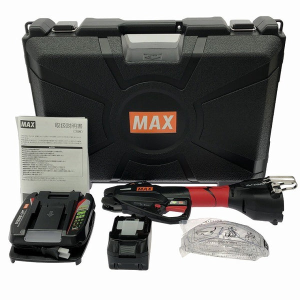 ☆未使用品☆MAX マックス 充電式メッシュ筋カッタ PJ-C060 バッテリー1個(18V 5.0Ah)充電器 ケース付 コードレス 鉄筋カッター134401 - 3