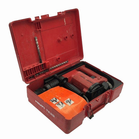 ☆中古品☆HILTI ヒルティ 100V ハンマードリル TE22 ケース付 SDSプラス コード式 ハンマドリル 穴あけ 穿孔117600 - 0