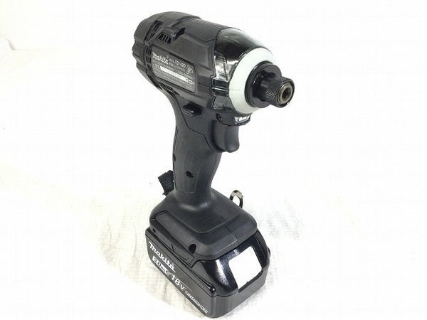 ☆未使用品☆ makita マキタ 18V 充電式インパクトドライバー TD149DRFXB 黒/ブラック バッテリー2個3.0Ah)充電器+ケース133345 - 6