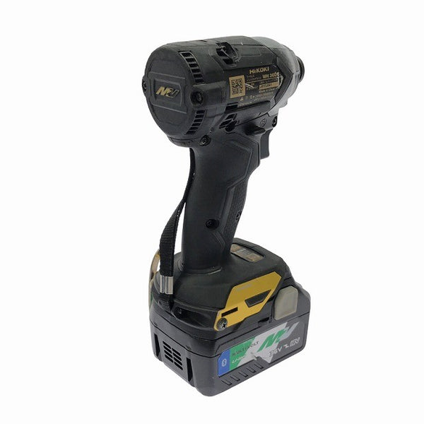 ☆中古品☆HIKOKI ハイコーキ 36V コードレスインパクトドライバ WH36DC 限定色(黒+金) バッテリ2個 充電器付 締付け 電動工具134227 - 6