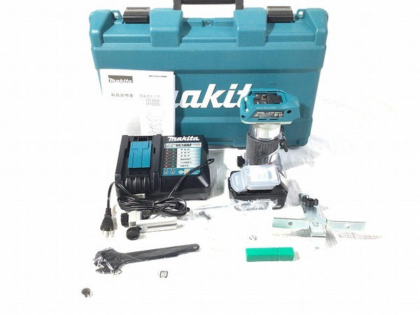 ☆未使用品☆makita マキタ 18V充電式トリマ RT50DRG バッテリー(18V 6.0Ah) 充電器 ケース付き 電動工具 ルーター - 3