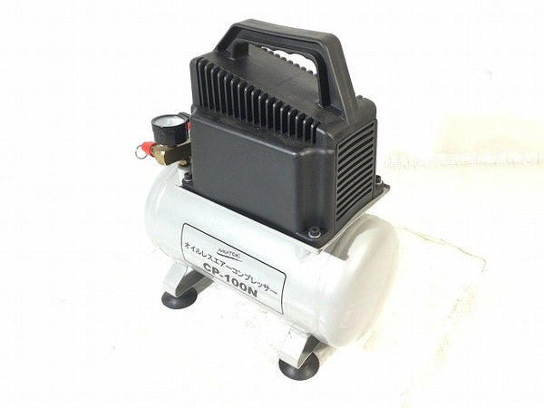 ☆中古比較的綺麗☆NAKATOMI ナカトミ 100V 6L 常圧 オイルレスコンプレッサー CP-100N エアコンプレッサー エアーコンプレッサー131384 - 3