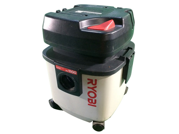 ☆中古品☆ RYOBI リョービ 100V 乾燥15L/液体12L 乾湿両用集じん機 VC-1100 本体+パーツ+ホース 掃除117655 - 3