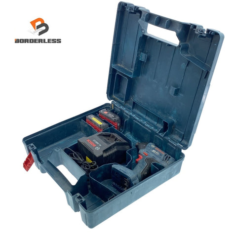 ☆中古品☆BOSCH ボッシュ 14.4V バッテリーインパクトドライバー GDR1440-LI バッテリ2個 充電器 ケース付 充電式118231