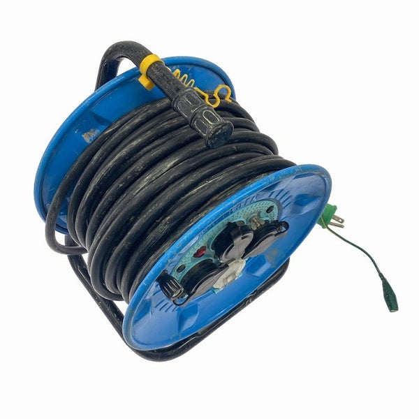 ☆中古品☆NICHIDO 日動工業 防雨防塵型 屋外型 コードリール NPW-EK33 延長コード118667 - 2