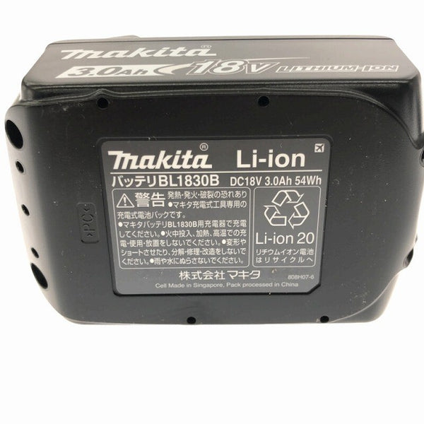 ☆未使用品 3個セット☆makita マキタ 18V 3.0Ah 純正 リチウムイオンバッテリー BL1830B 3個 残量表示付 リチウムイオン電池 コメントあり136931 - 8
