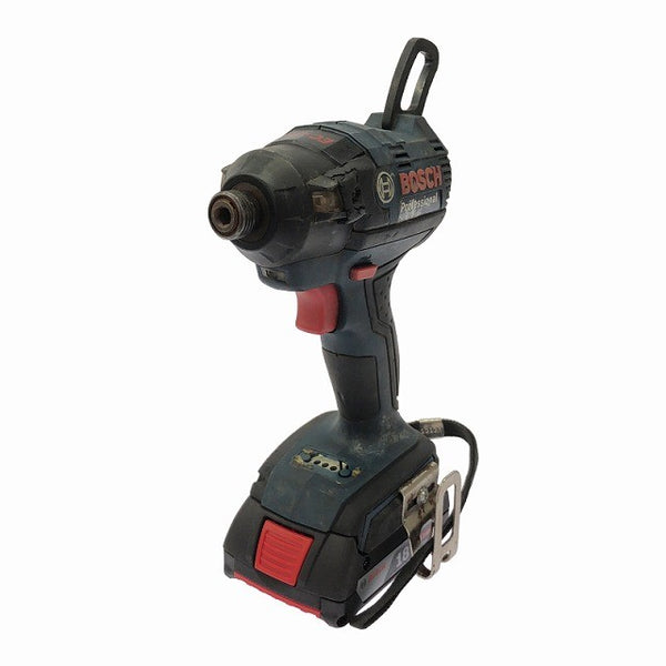 ☆中古品☆BOSCH ボッシュ 18V 充電式インパクトドライバ GDR18V-EC バッテリー2個(18V 4.0Ah 2.0Ah) 充電器付き130391 - 4