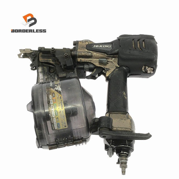 ☆中古品☆HiKOKI ハイコーキ 75mm 高圧ロール釘打機 NV75HR2 コイルネイラ エア釘打ち機 エアーツール 大工道具128321 - 1