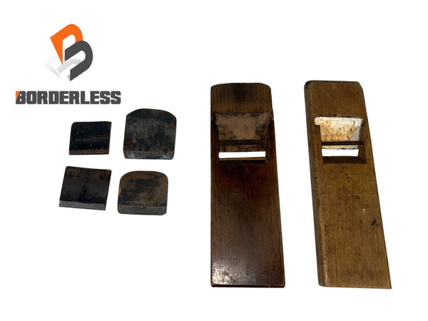 ☆中古品 コメント必読☆鉋 カンナ 千代鶴？×2点セット 詳細不明 ハンドツール 大工道具121012 - 1