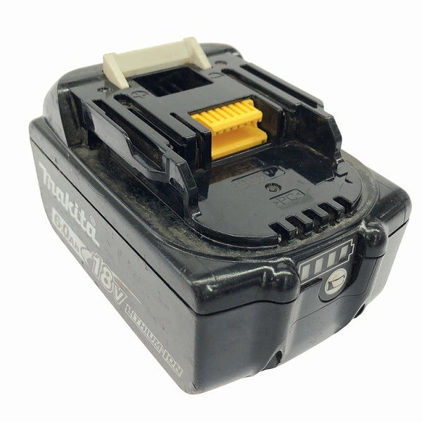 ☆中古品※22回☆makita マキタ 18V 6.0Ah 純正 リチウムイオンバッテリー BL1860B 雪マーク 急速充電対応 残量表示付 蓄電池128920 - 5