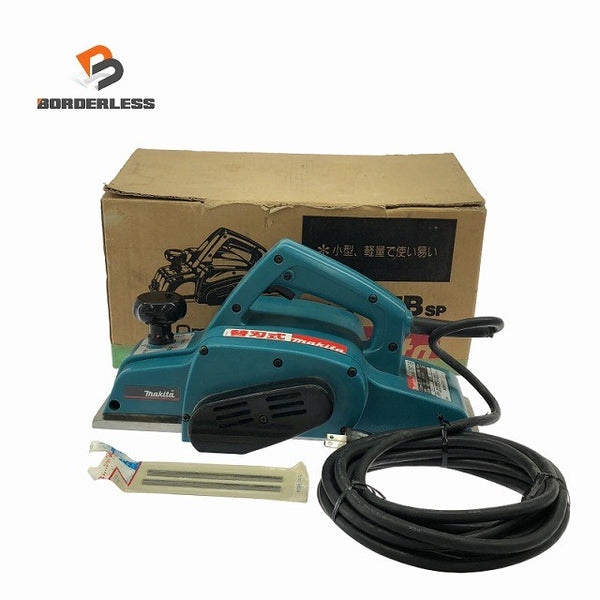 ☆中古品☆makita マキタ 100V 110mm カンナ 1911B SP 替刃付き 電動かんな 電気カンナ 電動鉋 電気鉋137157 - 1