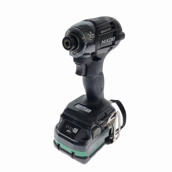 ☆未使用☆HiKOKI ハイコーキ 18V コードレスインパクトドライバー WH18DC(2XPBZ) 黒/ストロングブラック フルセット 充電式131157 - 4