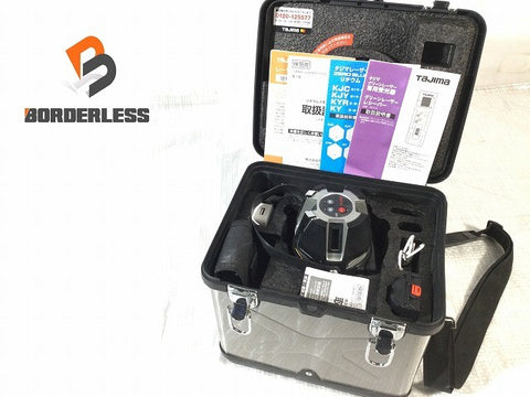 ☆中古品☆TAJIMA タジマ ブルーグリーンレーザー墨出し器 ZEROBL-KJC 受光器(RCV-G) バッテリ1個 ケース付116628