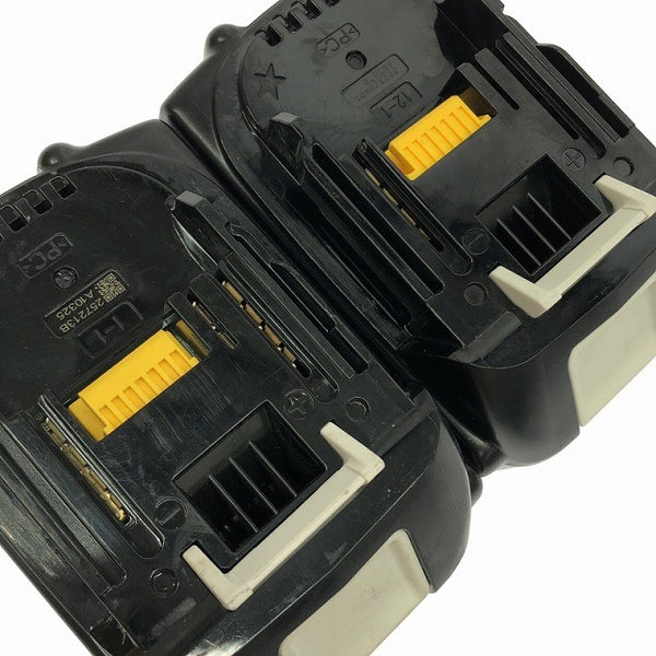 ☆中古品2個セット☆makita マキタ 18V 6.0Ah 純正 リチウムイオンバッテリー BL1860B 残量表示付 急速充電対応 蓄電池 充電池 雪マーク135736 - 9