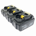 ☆中古品3個セット☆makita マキタ 18V 純正 リチウムイオンバッテリー 5.0Ah BL1850 4.0Ah BL1840 3.0Ah BL1830 蓄電池 充電池 - 3