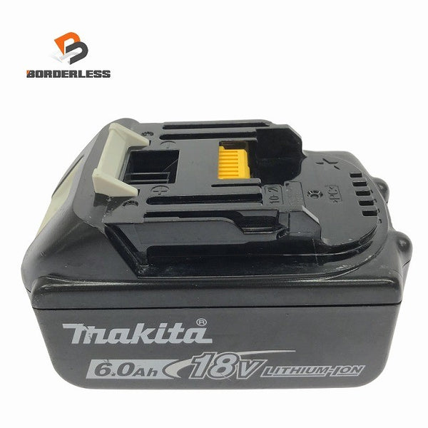 ☆中古品 充電回数31回☆makita マキタ 18V 6.0Ah 純正 リチウムイオンバッテリー BL1860B リチウムイオン電池 充電池 蓄電池138118 - 1