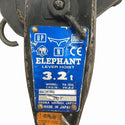 ☆中古品☆ELEFHANT 象印 エレファント 強力レバーホイスト YA-320 3.2TON 3.2ton 標準揚程1.5ｍ チェーンレバーブロック135675 - 8