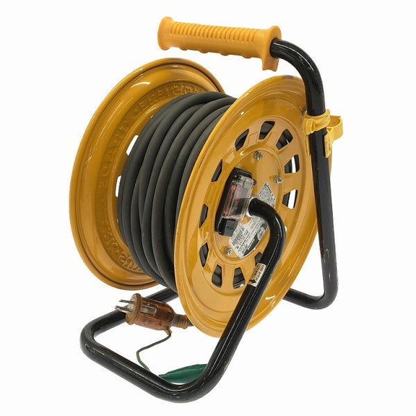 ☆比較的綺麗☆HATAYA ハタヤ 100V 20m サンタイガーリール BG-201KX 漏電遮断器付 屋内型 電工ドラム コードリール 延長コード138484 - 4
