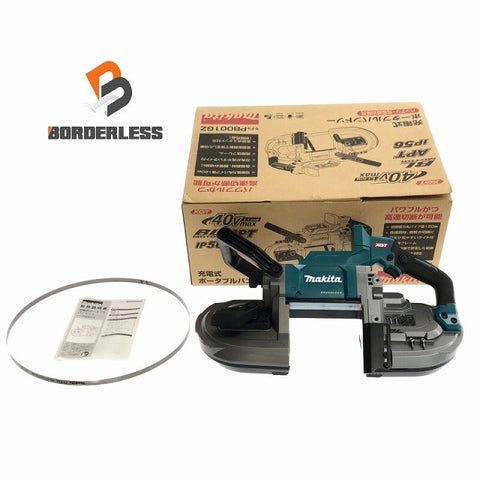☆未使用品☆makita マキタ 40Vmax 充電式ポータブルバンドソー PB001GZ 本体のみ コードレス バッテリー式 帯鋸切断機138473
