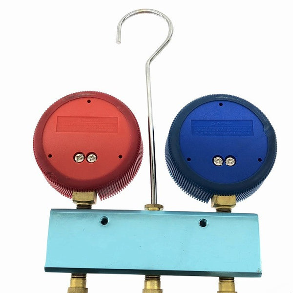 ☆中古品☆KAPAS カパス ゲージマニホールドキット KMS-32410 ホース付 連成計 圧力計 真空引き - 10