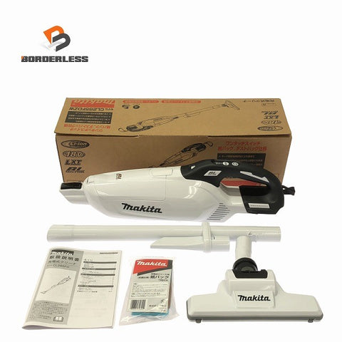 ☆未使用品☆makita マキタ 18V 充電式クリーナ CL285FDZW ホワイト/白 本体のみ コードレス 掃除機 クリーナー129054
