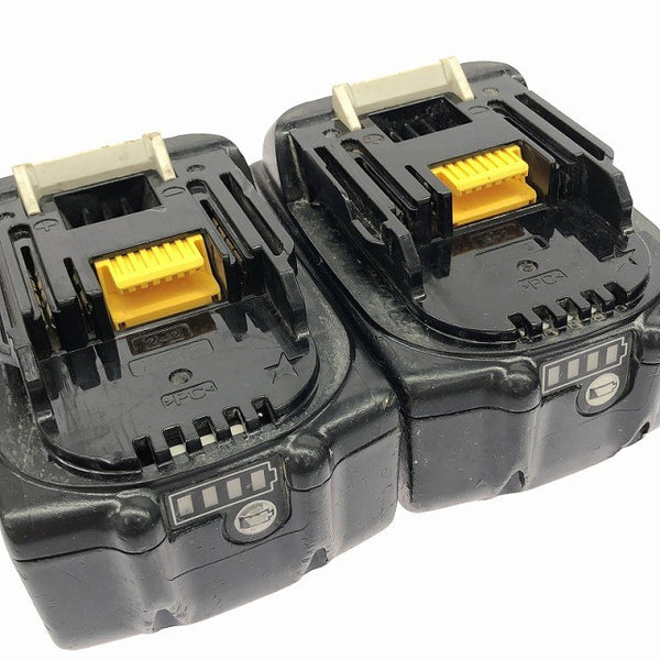 ☆中古品4個セット☆ makita マキタ 18V 6.0Ah 純正リチウムイオンバッテリー BL1860B LITHIUM-ION 雪/飛行機マーク133422 - 5
